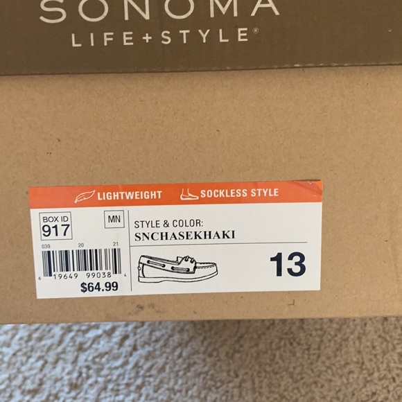 MENS Sonoma SNCHASEKHAKI shoes size 13 - Picture 3 of 6